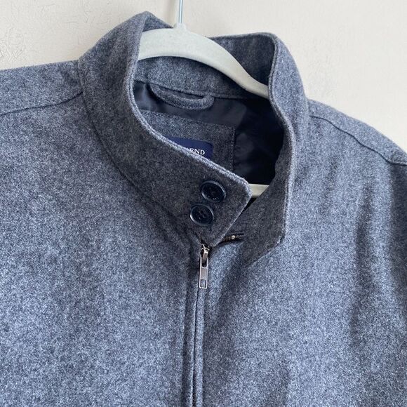 Lands End Mens Wool Blend Jacket M - Picture 2 of 7